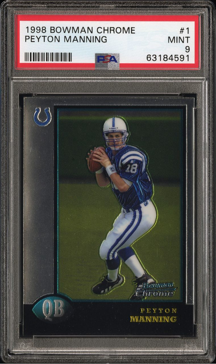 1998 Bowman Chrome Peyton Manning - PSA 9 | Kaiya's Collectibles